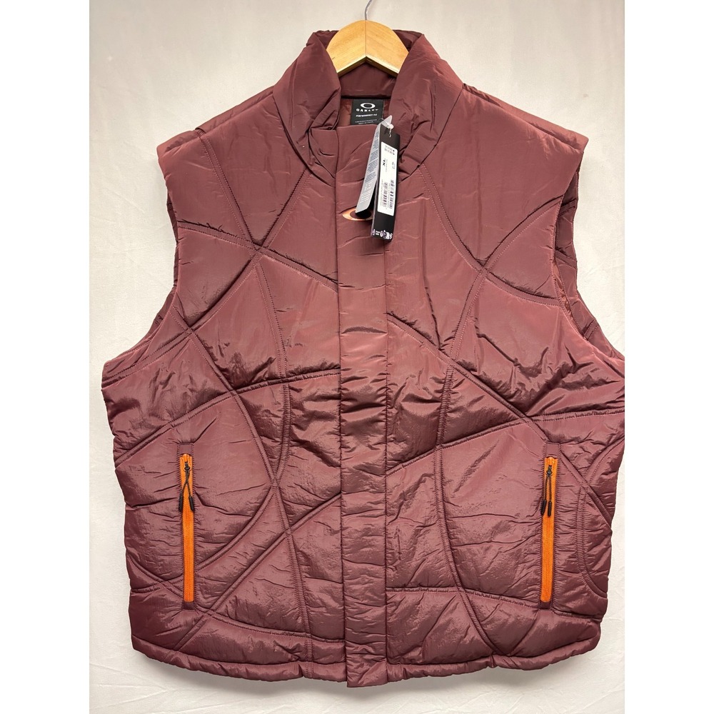 Oakley Hyland O-Puff Vest Men's Grenache Performance Fit Hydrofree Thinsulate